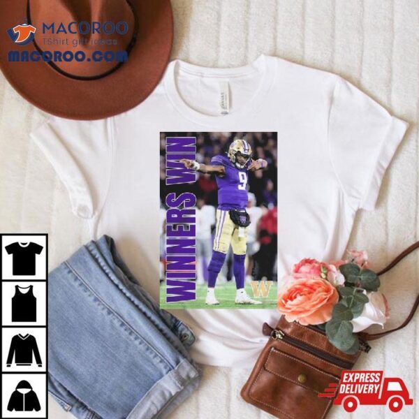 Washington Huskies Michael Penix Jr Winners Win Photo 2023 Shirt