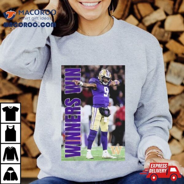 Washington Huskies Michael Penix Jr Winners Win Photo 2023 Shirt