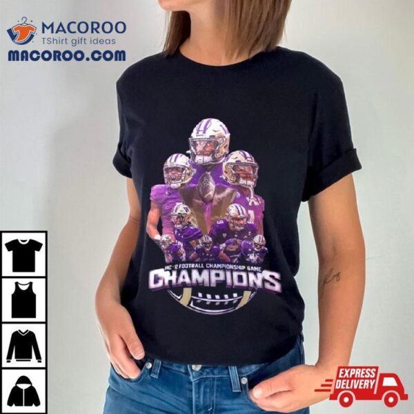 Washington Huskies Players 2023 Pac 12 Football Conference Champions Locker Room Shirt