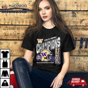 Washington Huskies Undefeated Season Pa Football Champions Tshirt