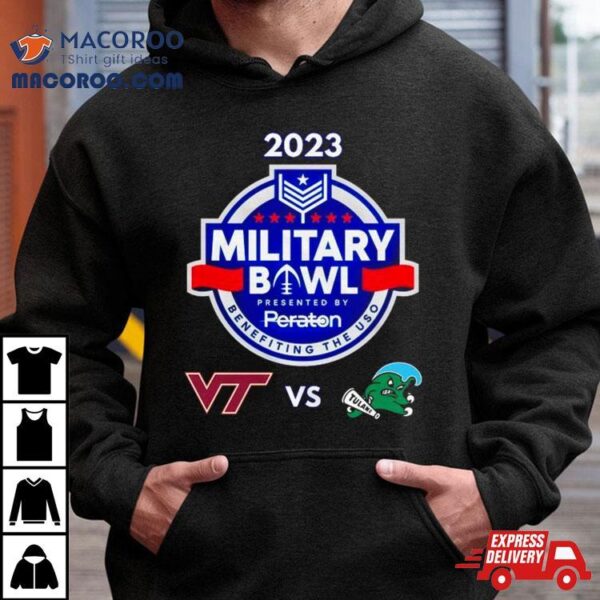 Wednesday December 27th 2023 Military Bowl Virginia Tech Vs Tulane Navy Marine Corps Mem Stadium Annapolis Md T Shirt