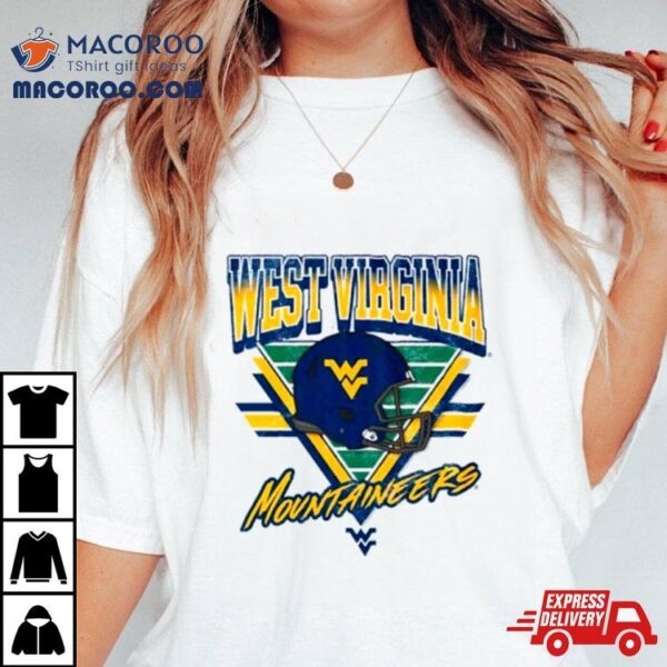 West Virginia Mountaineers Helmet Triangle Vintage Shirt