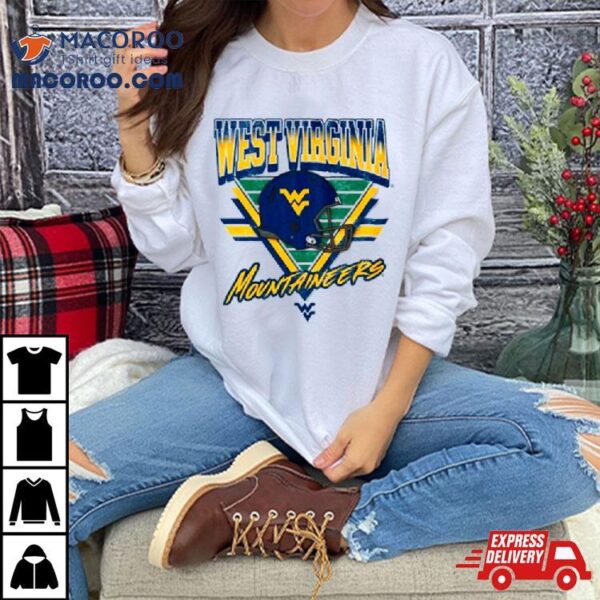 West Virginia Mountaineers Helmet Triangle Vintage Shirt