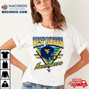 West Virginia Mountaineers Helmet Triangle Vintage Tshirt