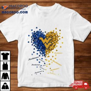 West Virginia Mountaineers Tiny Heart Shape 2023 Shirt