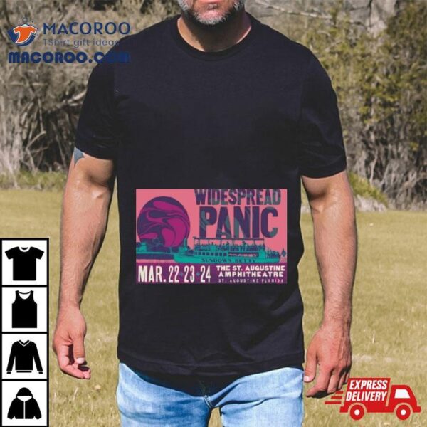 Widespread Panic March 22 2024 The St. Augustine Amphitheatre St. Augustine Florida Poster T Shirt