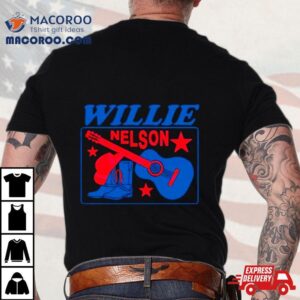 Willie Nelson Guitar Cowboy Boots Tshirt