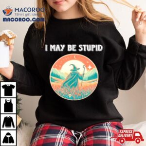 Wizard I May Be Stupid Shirt