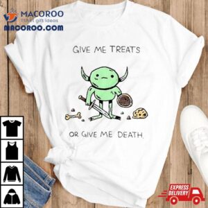 Wizard Of Barge Goblin Drawings Give Me Treats Or Give Me Death T Shirt