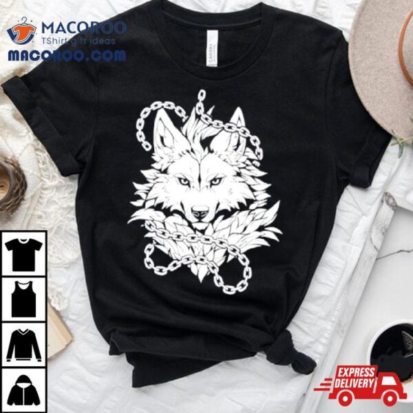 Wolf & Chains Black And White Shirt