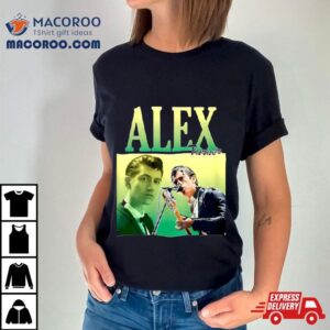 Women Light Blue Alex Monkeys Alex Turner Tshirt