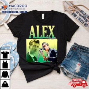 Women Light Blue Alex Monkeys Alex Turner Tshirt