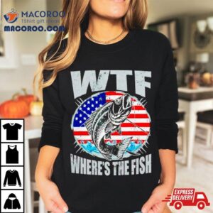 Wtf Where S The Fish Usa Flag Tshirt