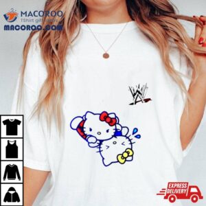 Wwf Hello Kitty Wrestling Tshirt