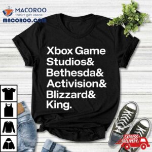 Xbox Game Studios Bethesda Activision Blizzard King Shirt