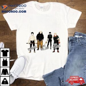 Yuta Okkotsu Kinji Hakari Maki Zenin Itadori Yuji Jujutsu Kaisen Cover Page Tshirt