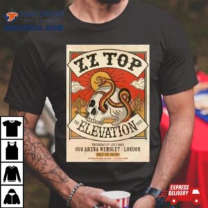 Zz Top Announce The Elevation Summer Tour Ovo Arena Wembley London Tshirt