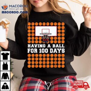 Days Of School Basketball Th Day Balls Gift For Boys Tshirt