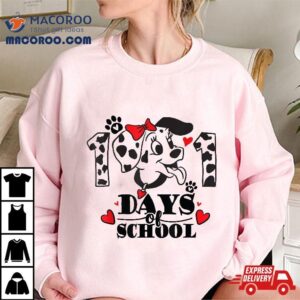 100 Days Of School Cute Dog Girls Dalmatian Smarter Shirt