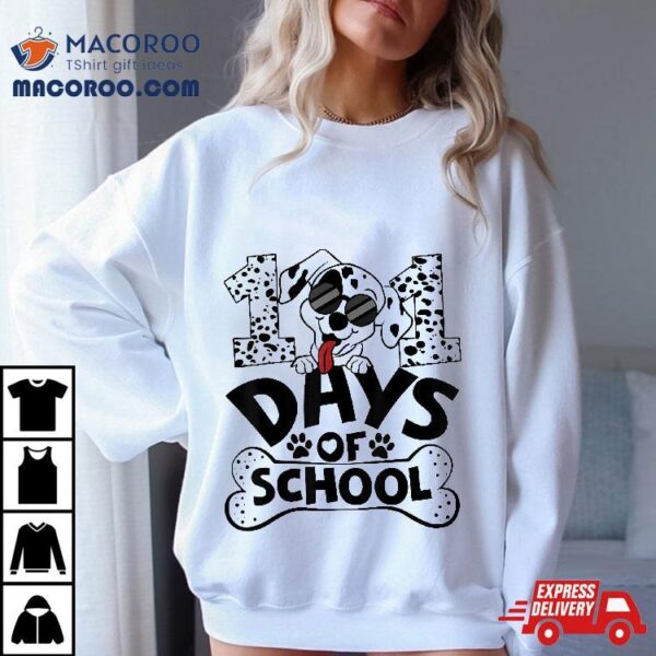 100 Days Of School Dalmatian Dog Boy Kid 100th Day Shirt