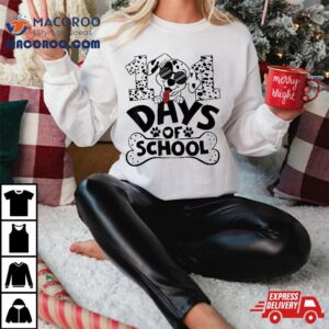 Days Of School Dalmatian Dog Boy Kid Th Day Tshirt