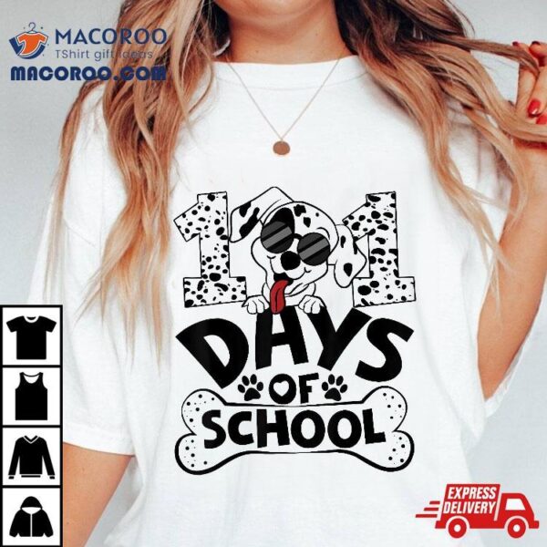 100 Days Of School Dalmatian Dog Boy Kid 100th Day Shirt