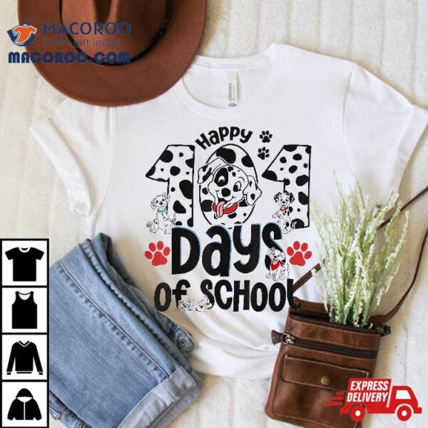 100 Days Of School Dalmatian Dog Boy Kid 100th Day Shirt