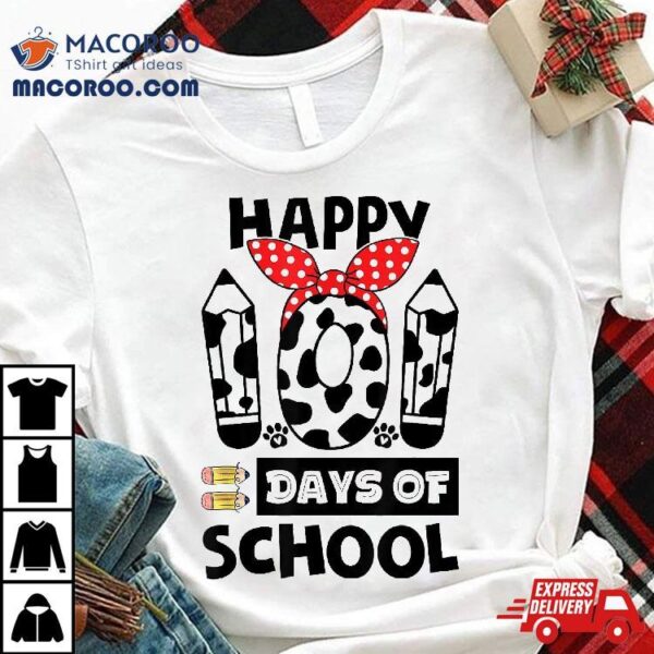 100 Days Of School Dalmatian Dog Boy Kid 100th Day Shirt