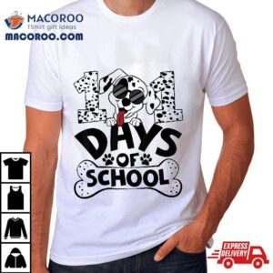 Days Of School Dalmatian Dog Boy Kid Th Day Tshirt