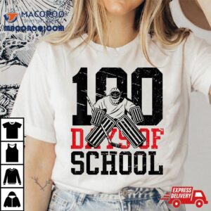 100 Days Of School Ice Hockey Sport Student Teacher Shirt