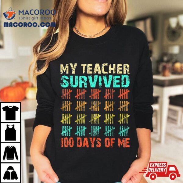 100 Days Of School Shirt Kids 100th Day Costume