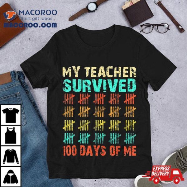 100 Days Of School Shirt Kids 100th Day Costume