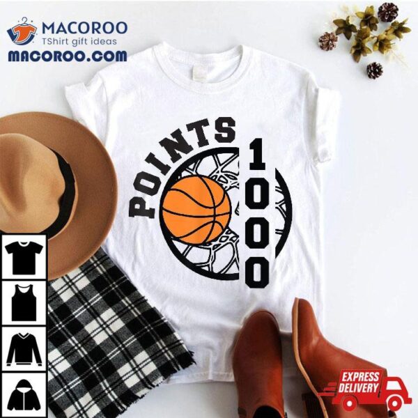 1000 Points Basketball Scorer High School Boys Shirt
