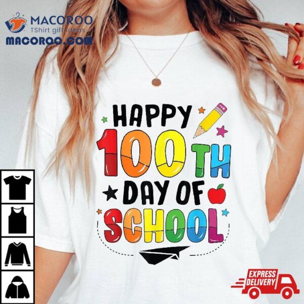 100th Day Of School Teachers Kids Child Happy 100 Days Shirt