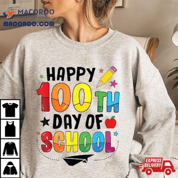 100th Day Of School Teachers Kids Child Happy 100 Days Shirt