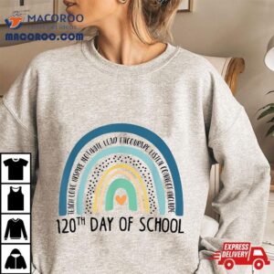 Th Day Of School Teacher Days Smarter Rainbow Tshirt