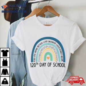 Th Day Of School Teacher Days Smarter Rainbow Tshirt