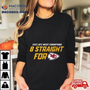 Afc West Champions Straight For Kansas City Chiefs Tshirt