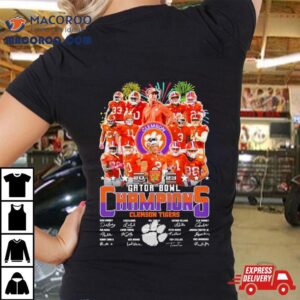 Gator Bowl Champions Clemson Tigers Signature Tshirt