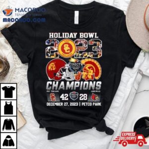 Holiday Bowl Usc Trojans Champions Finals Score Tshirt