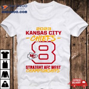 Kansas City Chiefs Eight Time Afc West Division Champions Tshirt