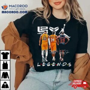 Legends Lebron James Kobe Bryant And Michael Jordan Signatures Tshirt