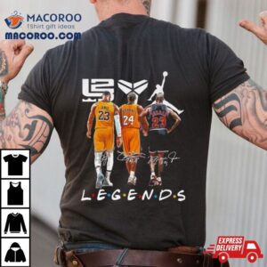 Legends Lebron James Kobe Bryant And Michael Jordan Signatures Tshirt