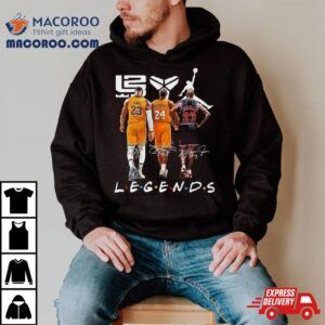 Legends Lebron James Kobe Bryant And Michael Jordan Signatures Tshirt