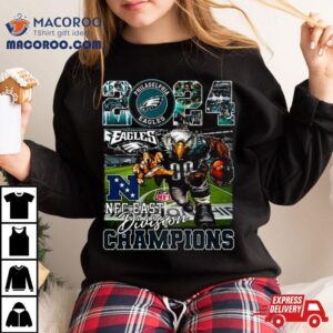 2024 Nfc East Division Champions Philadelphia Eagles Mascot Eagles T Shirt