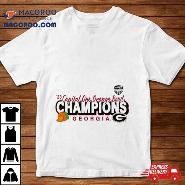 ’23 Orange Bowl Champions Georgia Bulldogs Shirt