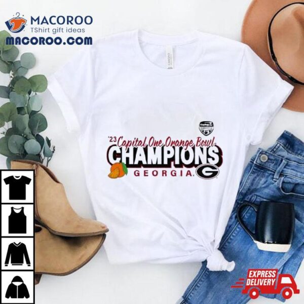 ’23 Orange Bowl Champions Georgia Bulldogs Shirt