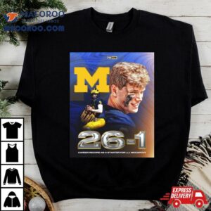 26 1 Career Record As Starter For J.j Mccarthy Shirt 4 Career Record As Starter For J J Mccarthy Tshirt