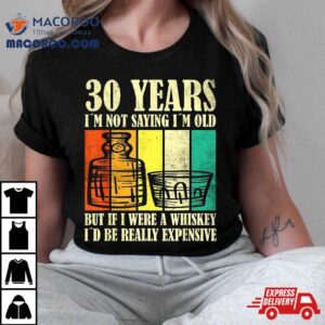 Year Old Vintage Bourbon Whiskey Th Birthday Tshirt