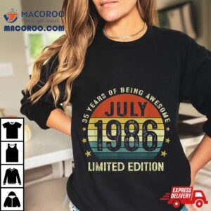 Year Old Vintage July Limited Edition Th Birthday Tshirt